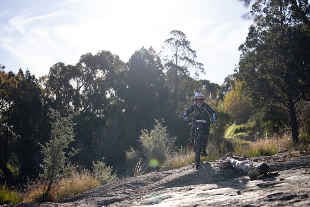 Mountain Biker Riding