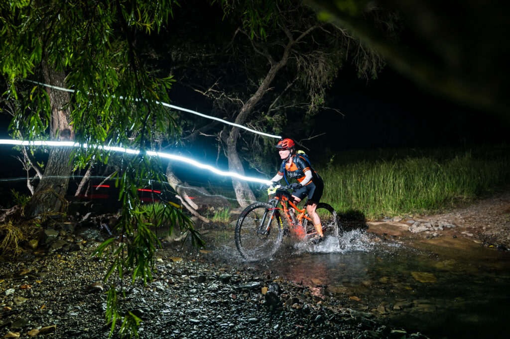 Nighttime Mountain Bike Event